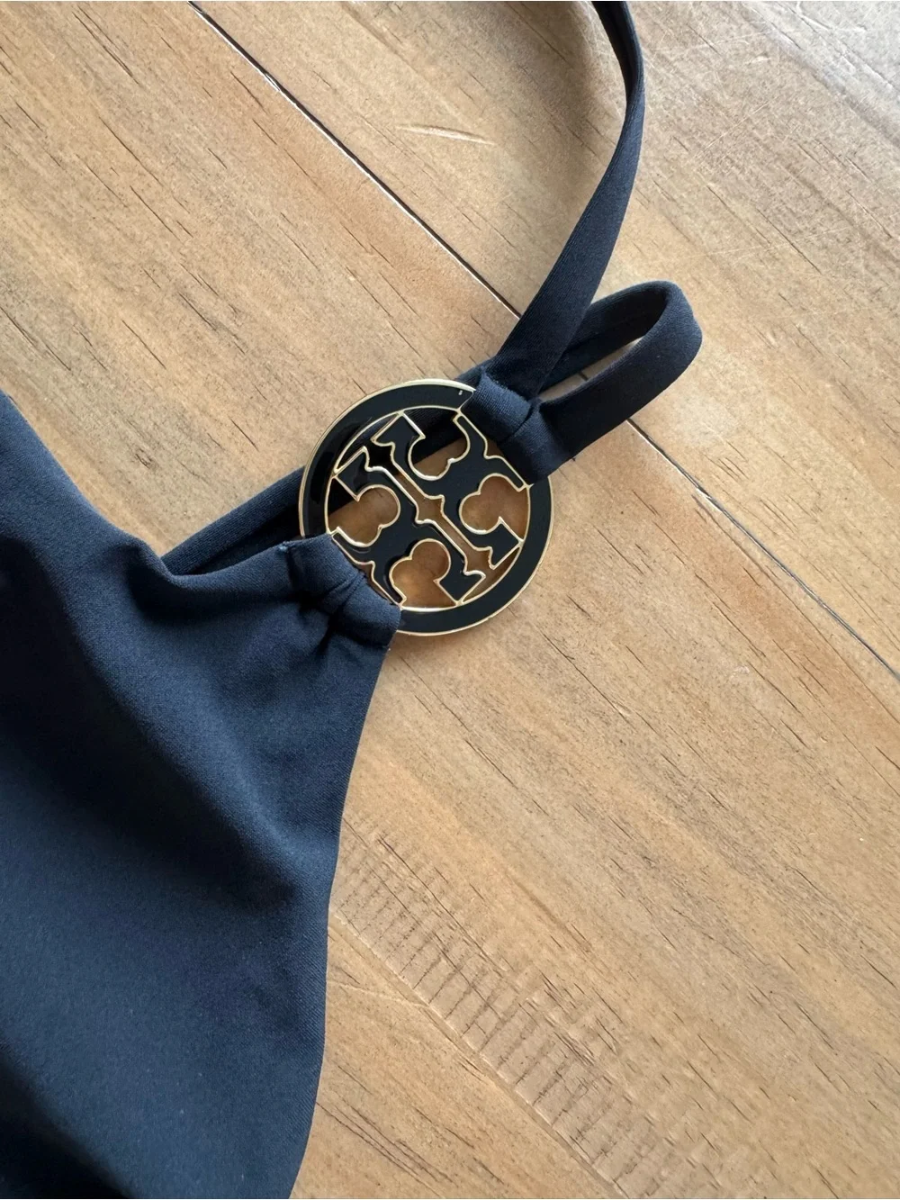 Tory Burch One-Shoulder Black One Piece Swimsuit Woman’s Size M